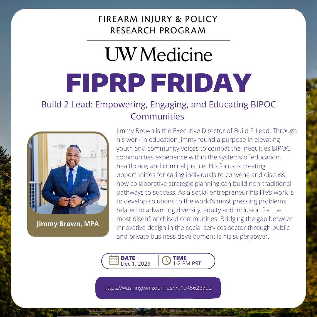 Flyer for Dec 1 FIPRP Friday